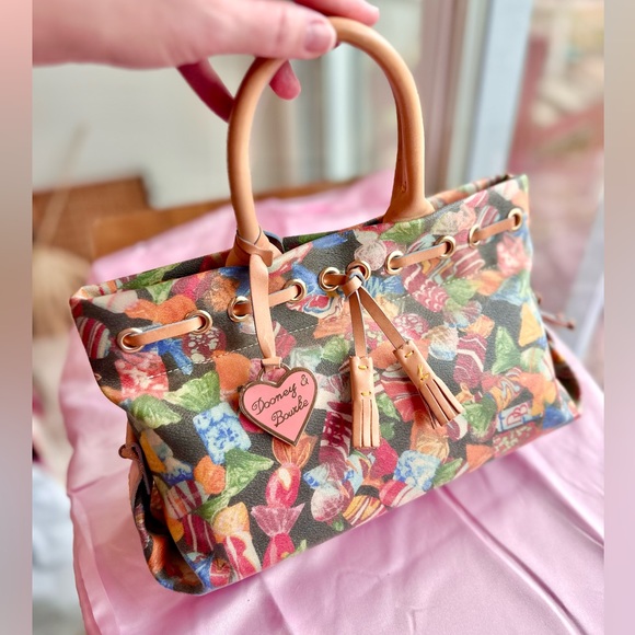 Dooney & Bourke Handbags - Dooney & Bourke Y2K I Want Candy Colorful Satchel Bag Tote EUC